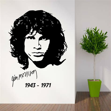 Jim Morrison The Doors Vinyl Wall Art Sticker Music Decal Stencil