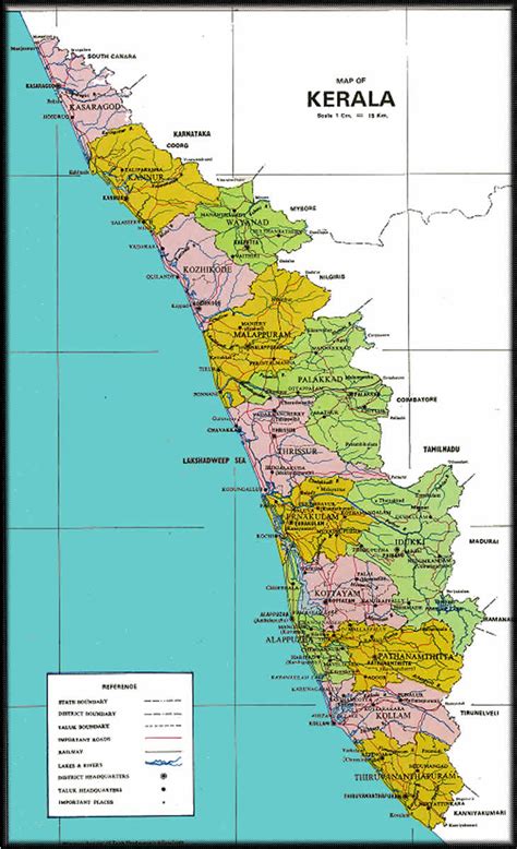 Link to selected map area; Kerala, God's Own Country, India