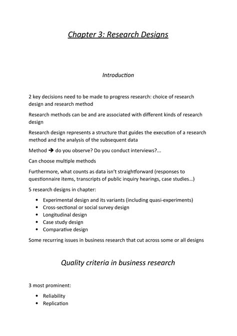 Scientific paper the imrad format 2. Chapter-3 - Summary Business Research Methods - StuDocu