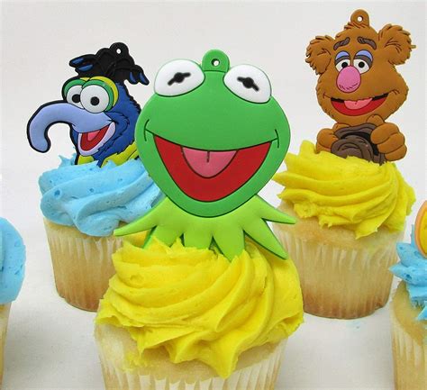 Muppets Birthday Cupcake Cake Party Favor Set Featuring Kermit The Frog