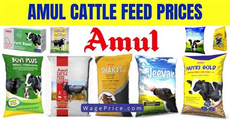 Amul Cattle Feed Price List