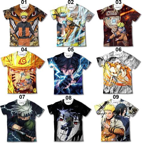 Camisa Camiseta Blusa De Anime Naruto Vários Modelos Elo7