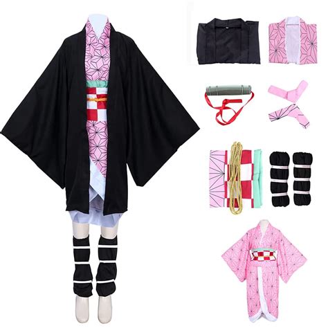 Formemory Demon Slayer Kamado Nezuko Cosplay Kids Costume Nezuko Kimono
