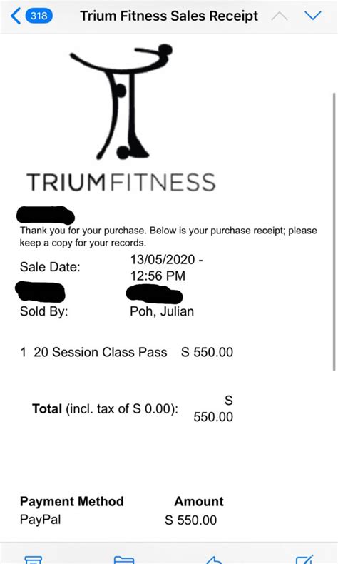 Trium Fitness Package 20 Classes Everything Else On Carousell