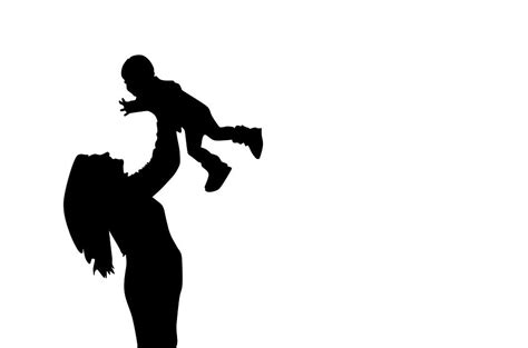Free Image On Pixabay Mother And Son Silhouette