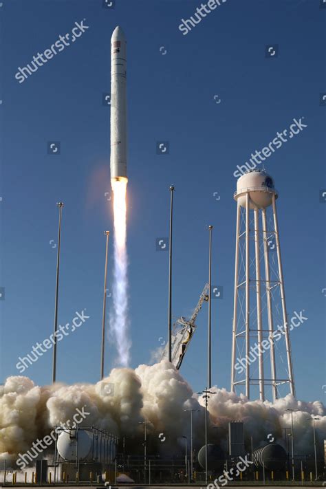 Northrop Grummans Antares Rocket Lifts Off Editorial Stock Photo