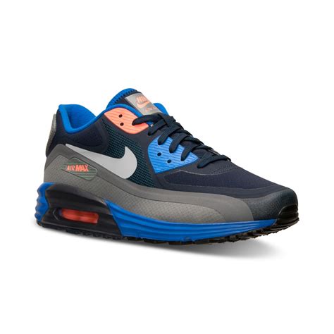 Lyst Nike Mens Air Max Lunar 90 Wr Running Sneakers From Finish Line In Blue For Men