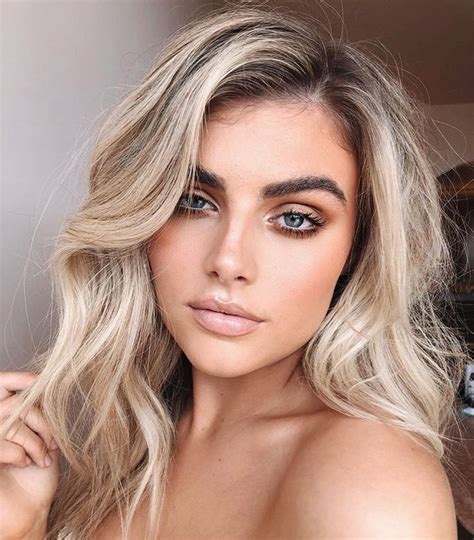 These might include shortness, baldness, dimples, freckles, brown eyes, cleft chin, and more. Instagram: @maddywright___ in 2020 | Brown eyes blonde ...