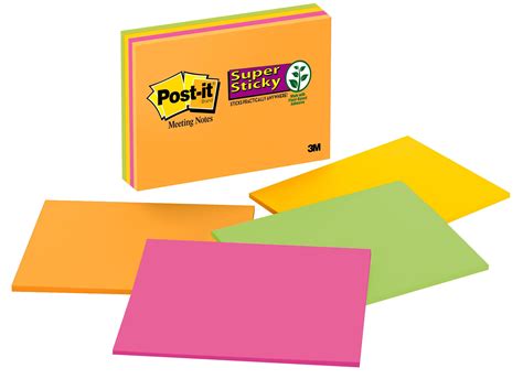 Post It Large Super Sticky Notes 4 Pack 6in X 8in Rio De Janeiro