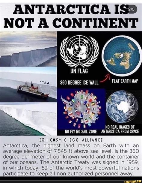 Antarctica Isd Not A Continent Un Flag 360 Degree Ice Wall Flat Earth
