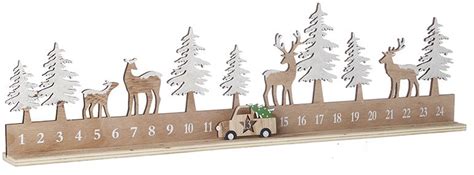 Wooden Christmas Countdown With Car Christmas Decorations Advent