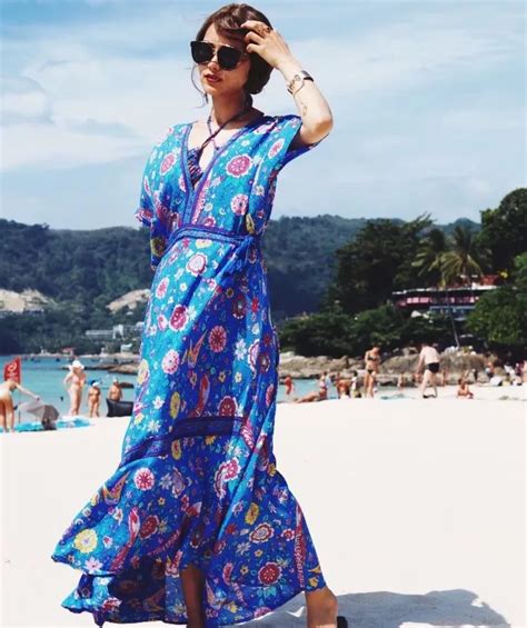 X81323b 2018 Alibaba Womens Dresses Fashion Boho Woman Maxi Long Beach Dress Buy Women