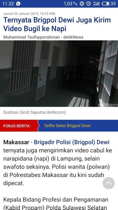 Viral Skandal Brigpol Dewi Selingkuhi 2 Perwira Polisi Dan Ditipu Napi