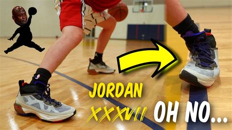 Air Jordan Xxxvii 37 Performance Review Testing Michael Jordan’s New Basketball Shoes Youtube