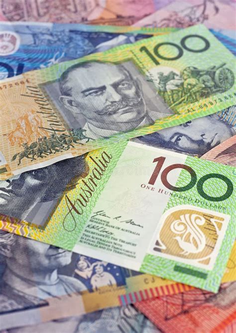 Banconota Dellaustralia Del Polimero Dollari Australiani Differenti Di