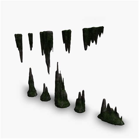 Cave Rock Pack 1 Moss 2 Free Vr Ar Low Poly 3d Model Cgtrader