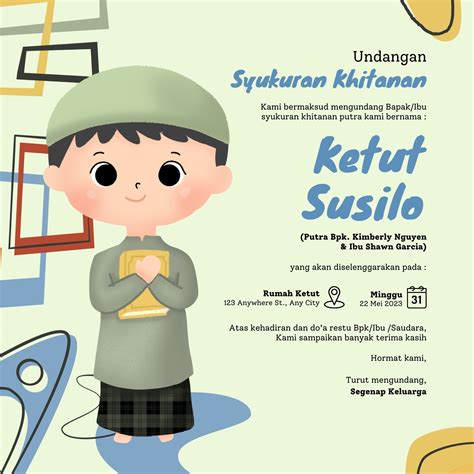 771 Background Kartu Ucapan Khitanan For FREE - MyWeb