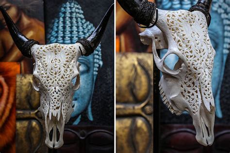 Hand Carved Steer Skulls Steer Skull Skull Art Carving
