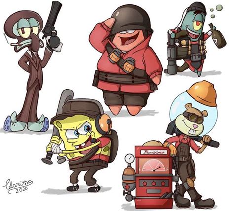 Spongebob Characters As Tf2 Characters Rtf2memes