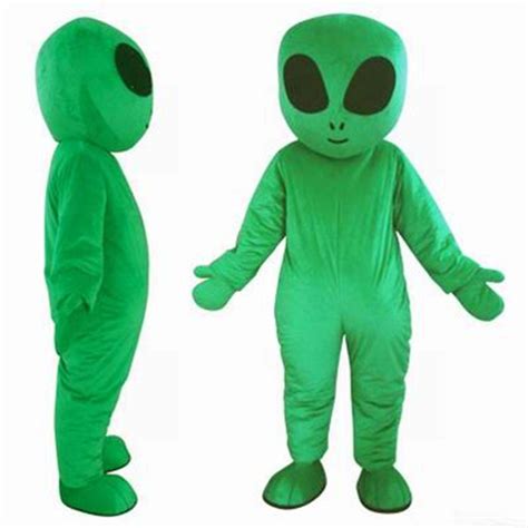 Green Ufo Mascot Costume For Adults E T Alien Suit Sell Cosplayware