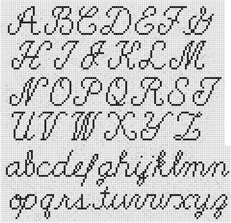 23 Stitches Cute Cross Stitch Font Pattern Cursive Cross Stitch Letters