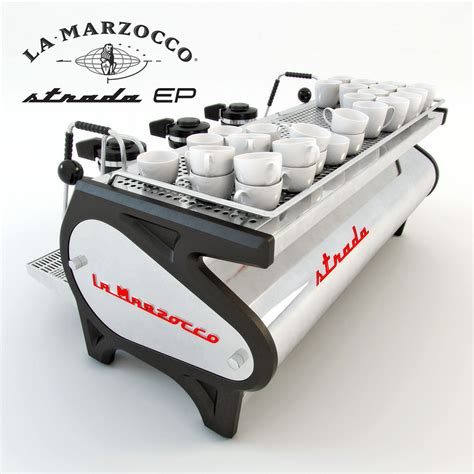 The la marzocco strada, as with all la marzocco machines has dual boilers to control espresso brewing temperatures and to give accurate and consistent drink quality. La Marzocco Strada Coffee machine 3D Model .max .obj .3ds ...
