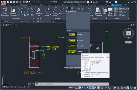 About Reusing Symbols With The Symbol Library Autocad Mechanical