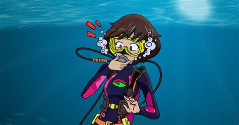 Underwater Drowning Scuba Colour Tank Girl Pixiv