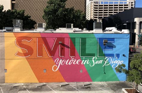 Smile Youre In San Diego Mural East Village Pandr Design Co