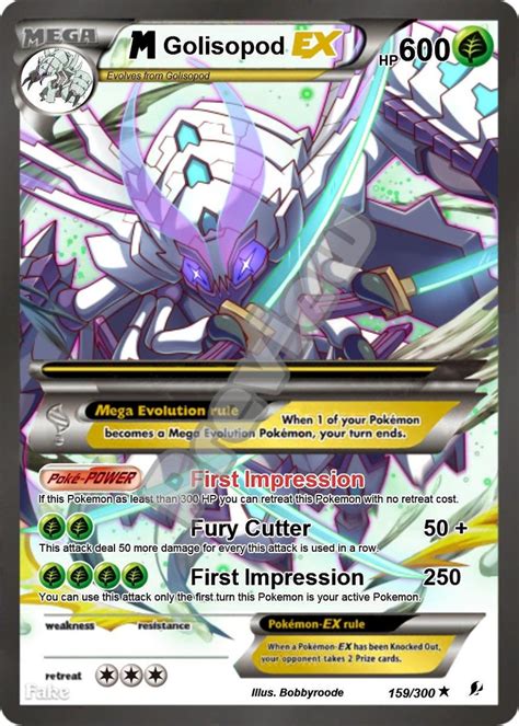 Pokemon, short for pocket monsters, took over the airwaves and were at the moment the most iconic animated series on television. M Golisopod Ex pokemon card | Etsy
