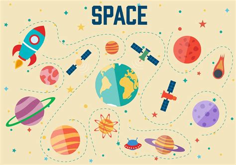 Free Space Vector Illustration | Kanaviçe