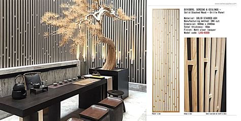 Bamboo Wood Lattice Singapore Series Supplies Room Divider Decor