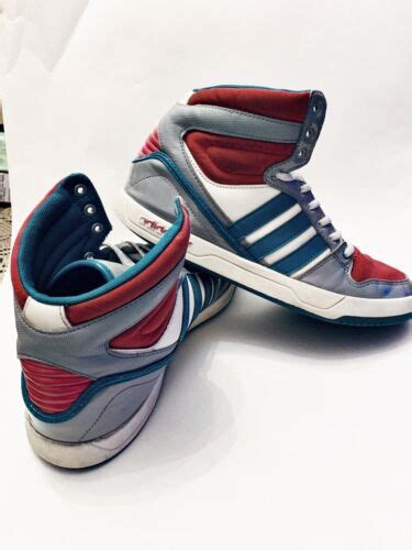 Adidas Sneaker High Top Sz 7 Gray Teal Pink Evm 004001 Art G99600 Ebay