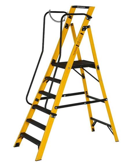 Youngman Megastep 6 Tread Wide Step Ladder Safety Platforms