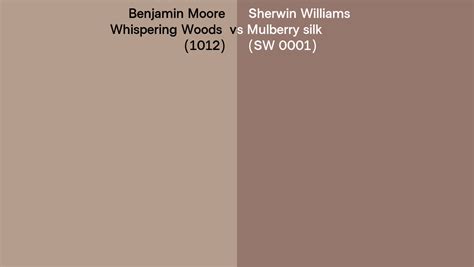 Benjamin Moore Whispering Woods Vs Sherwin Williams Mulberry