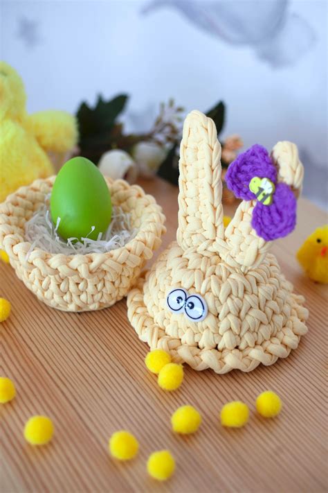 Pin By Mila Masteritca On Etsy Easter Crochet Crochet Easter Basket Easter Egg Cups