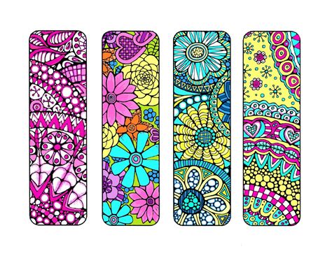 Bookmarks To Color And Print Bookmark Coloring Page