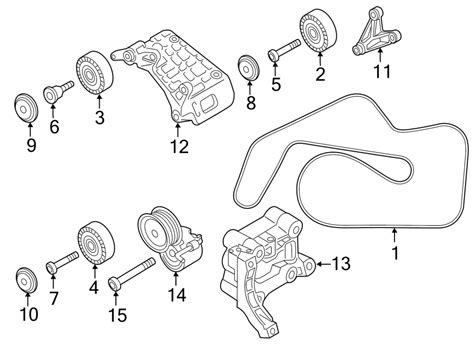 2001 Volkswagen Jetta Serpentine Belt 059903137al Genuine