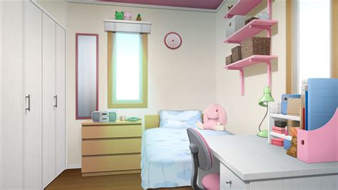 Anime Landscape Anime Girl Kawaii Bedroom Background