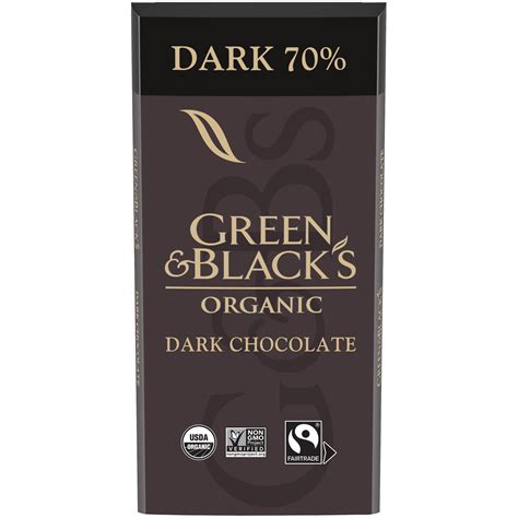 Green And Blacks Organic Dark Chocolate Bar 70 Cacao 1 Bar 317 Oz