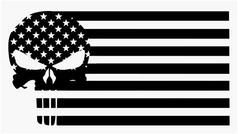 Transparent Black And White American Flag Png Black American Flag Svg