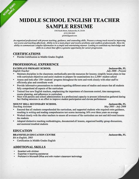 Always review the content of your resume before it is not only regular academic teachers that can make use of teacher resumes when applying for a job position. Top 10 Sample Teacher Resume - SampleBusinessResume.com : SampleBusinessResume.com