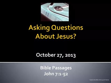 Ppt Asking Questions About Jesus Powerpoint Presentation Free