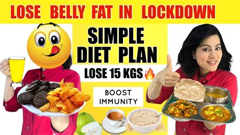 Simple Diet Plan To Lose Belly Fat Fast 🔥 Lose 15 Kgs 🔥 Best Diet Plan