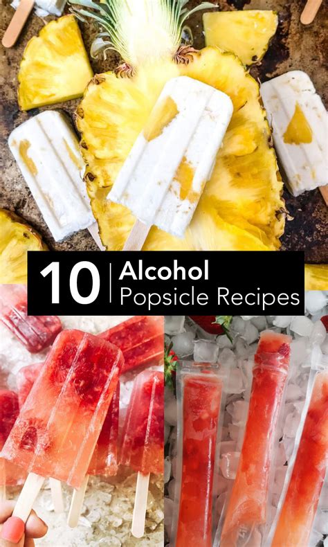 Alcohol Popsicle Recipes - Weekend Craft