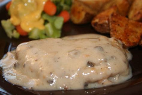 Bake at 350 degrees around 25 minutes or until the pork reaches a minimum of 145 °f in the middle. Pork Chops Smothered In Mushroom Gravy Recipe - Food.com