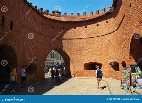 Inside The Warsaw Barbican In Warsaw Poland Editorial Image Image Of