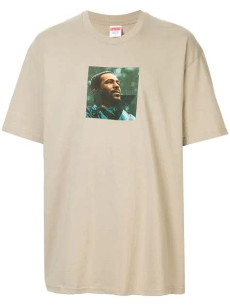 Supreme Marvin Gaye T Shirt In Green Modesens