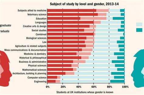 Gender Breakdown At Course Level Times Higher Education The