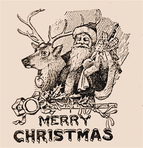 Free Vintage Clip Art Santa Santa Santa The Graphics Fairy 133632 The